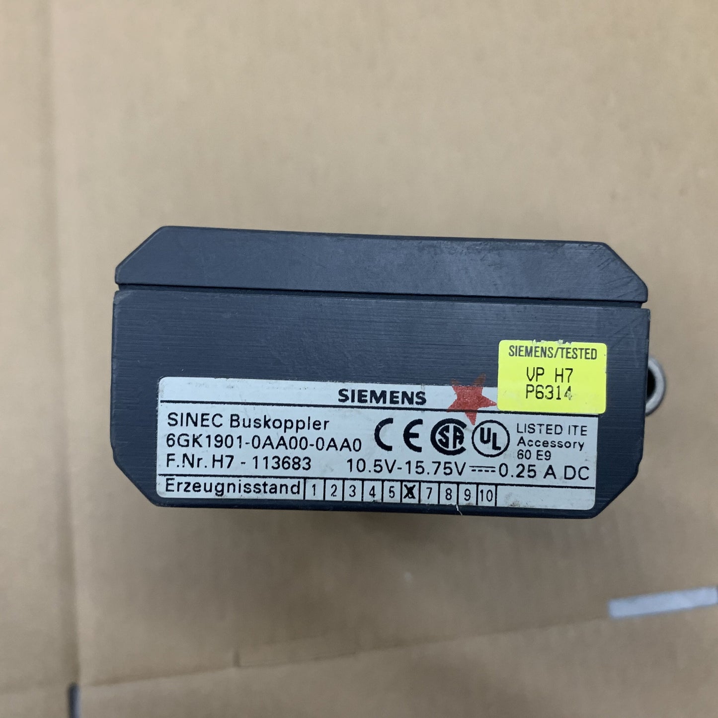 Siemens Bus Coupler Sinec 6GK1901-0AA00-0AA0