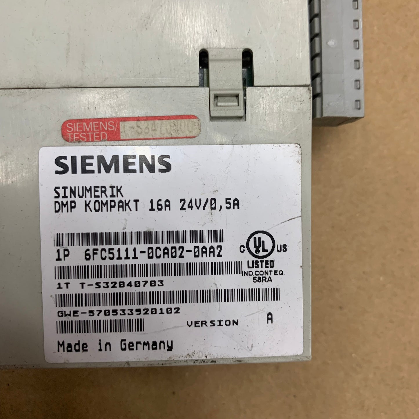 SIEMENS 6FC5111-0CA02-0AA2 ELECTRONIC MODULE