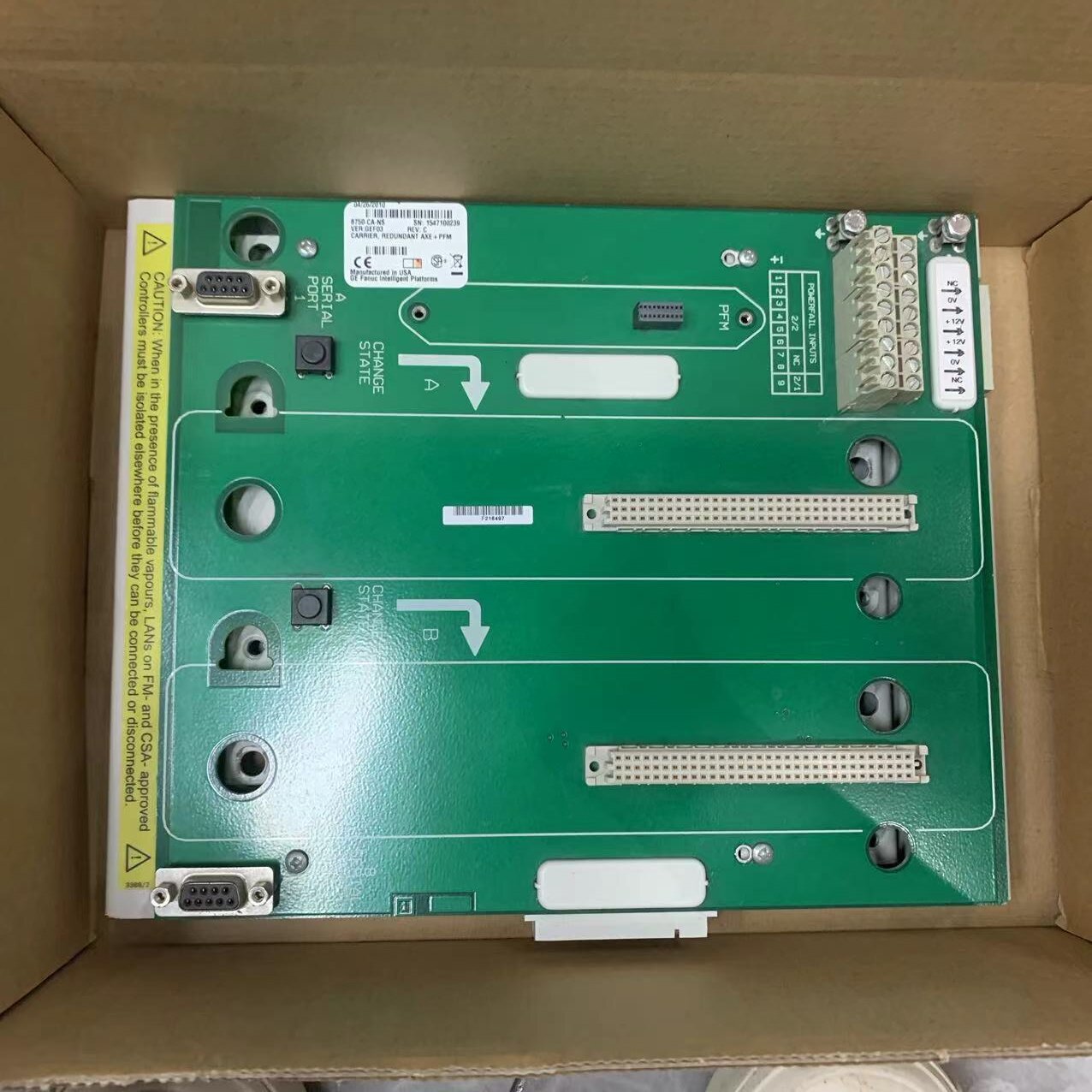 Measurement Technology 8750-CA-NS Carrier Redundant Axe PFM 8750CANS LR36637 PLC