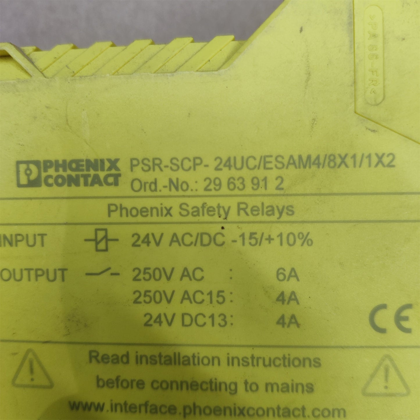 Phoenix Contact PSR-SCP-24UC/ESAM4/8X1/1X2  Safety relay