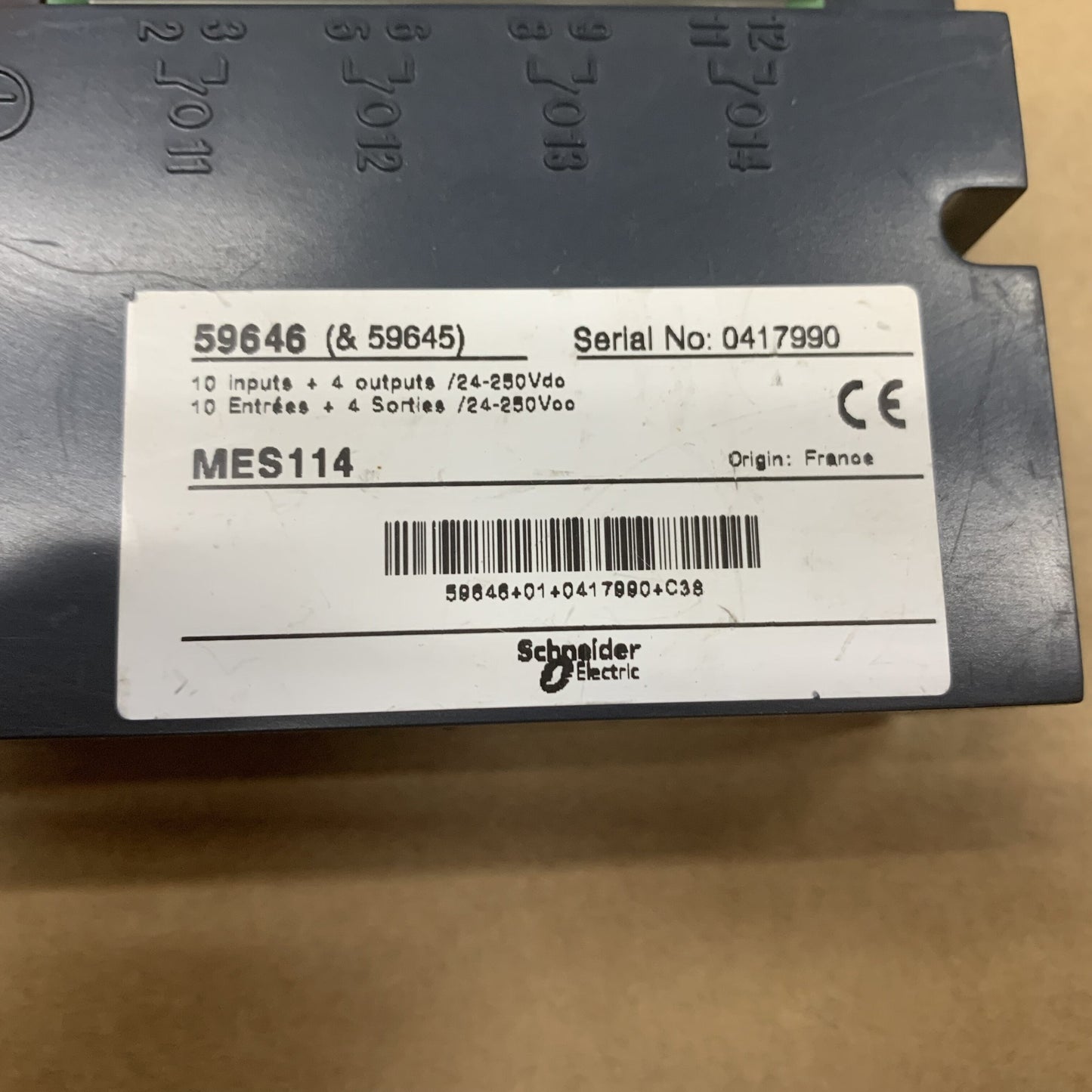 Schneider Electric 59646 I/O module MES114