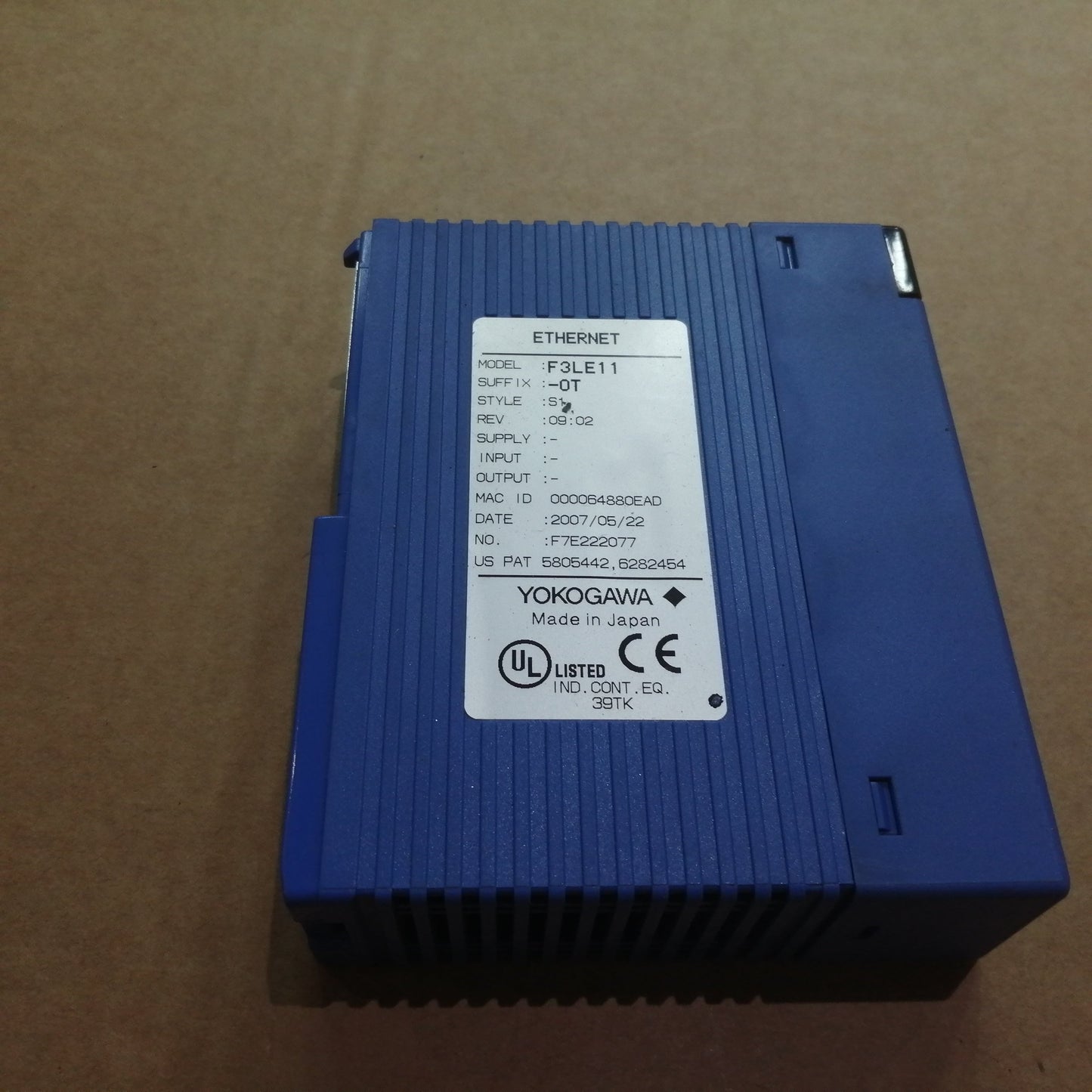 Yokogawa F3LE11-0T Ethernet Interface Module