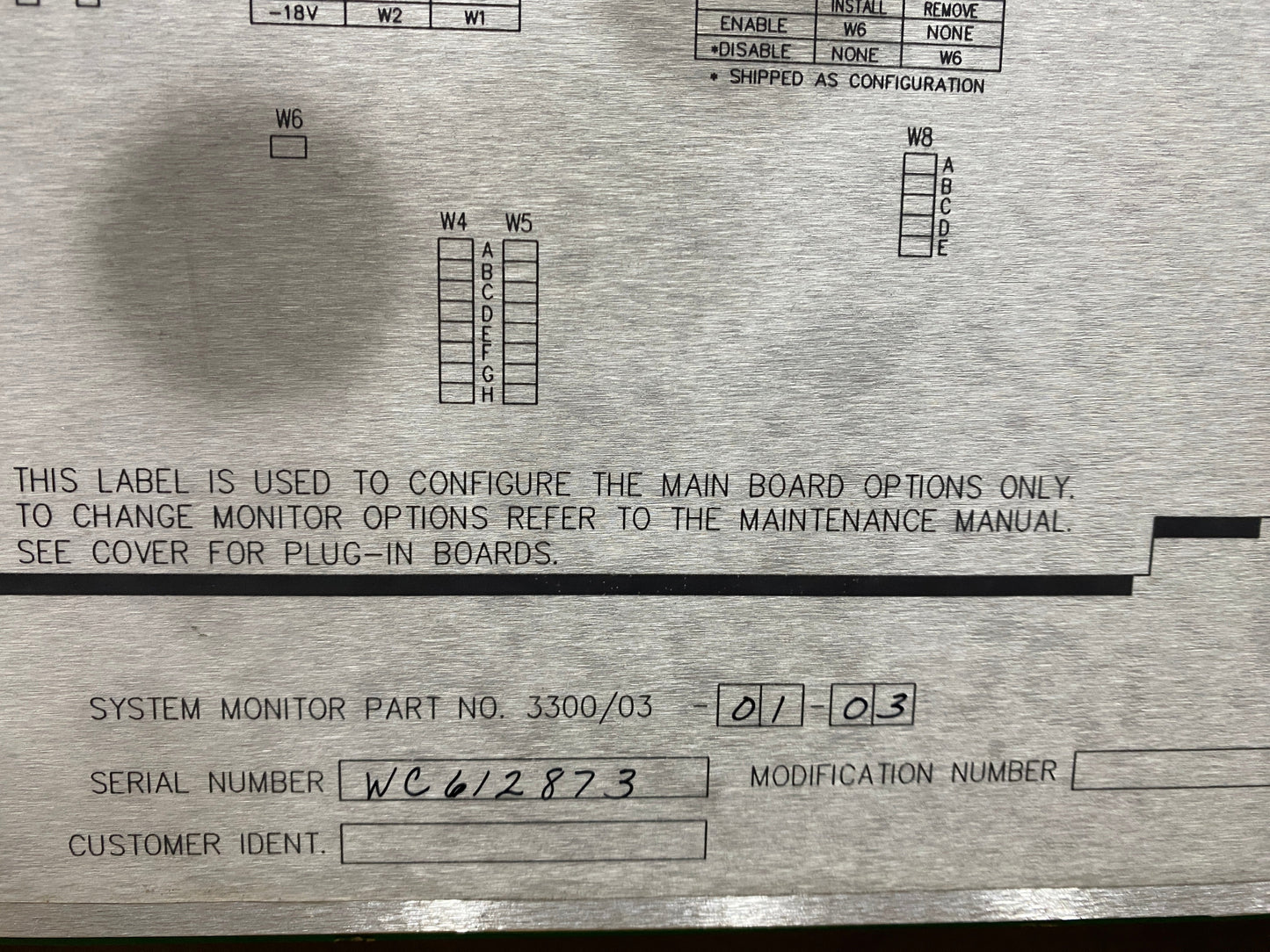 Bently Nevada 3300103-01-03 Card