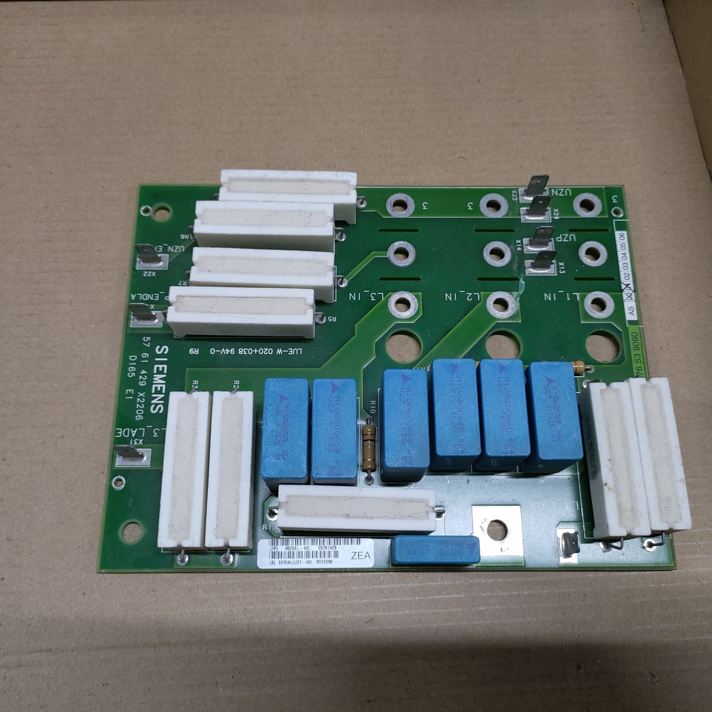 SIEMENS 05761429 Card