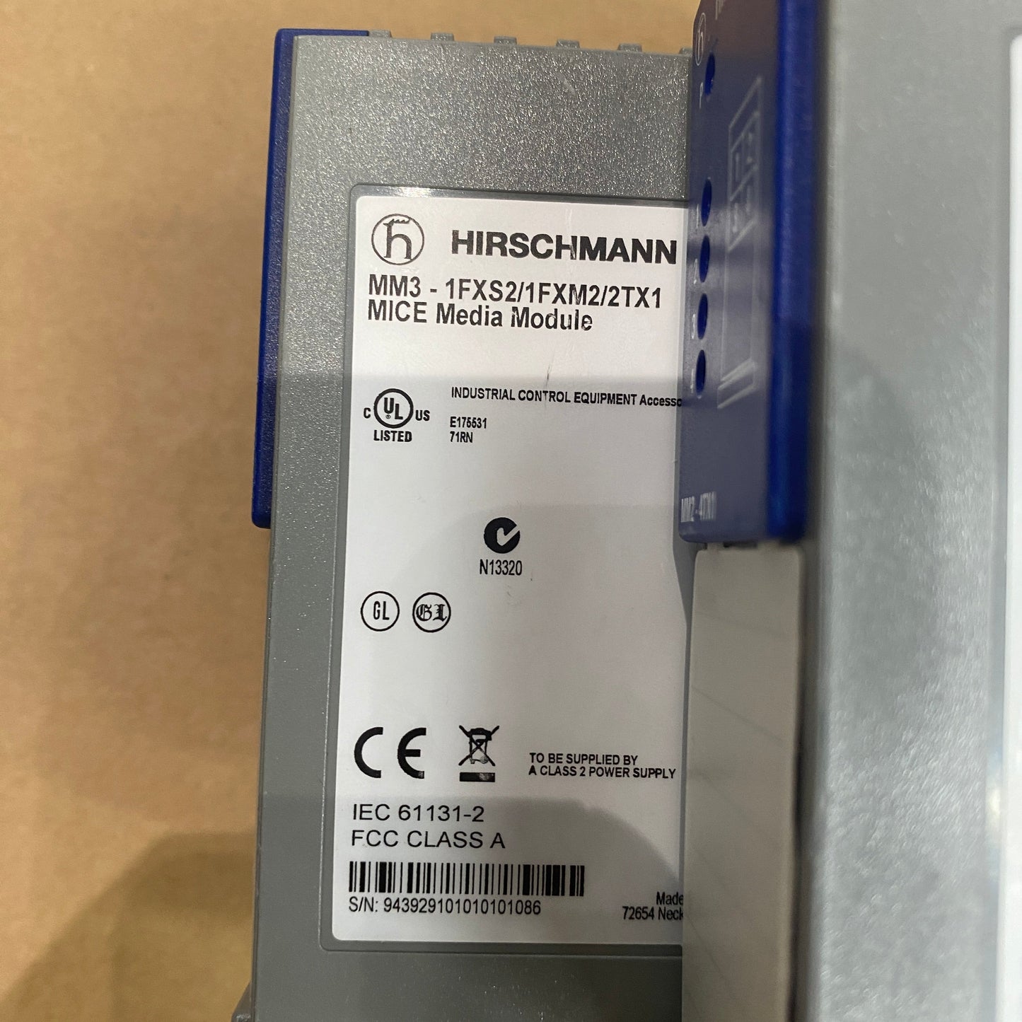 HIRSCHMANN MS20-0800SAAEHH06.0.02 MICE Media Module