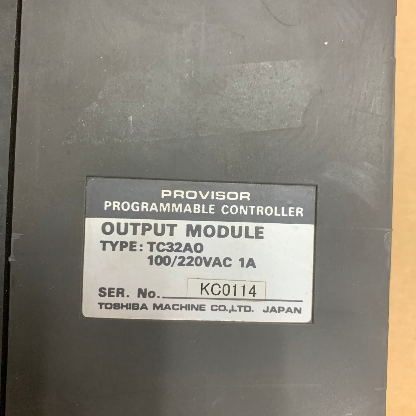 Toshiba TC32A0 Provisor Programmable Controller