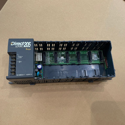 KOYO D2-06BDC1-1 DIRECT LOGICE 205 POWER SUPPLY WITH RACK