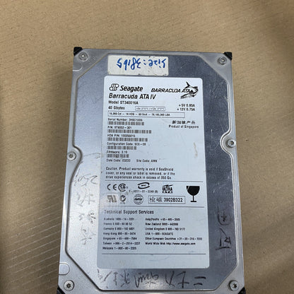 SEAGATE ST340016A 40G HDD DISK