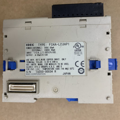 FC4A-L03AP1 IDEC MicroSmart Analog I/O PLC Module