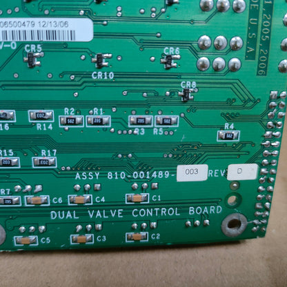 LAM Research 810-001489-003 DUAL VALVE CONTROL BOARD