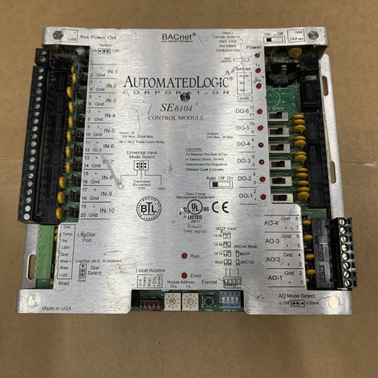 AUTOMATEDLOGIC SE6104 BACnet Control Module