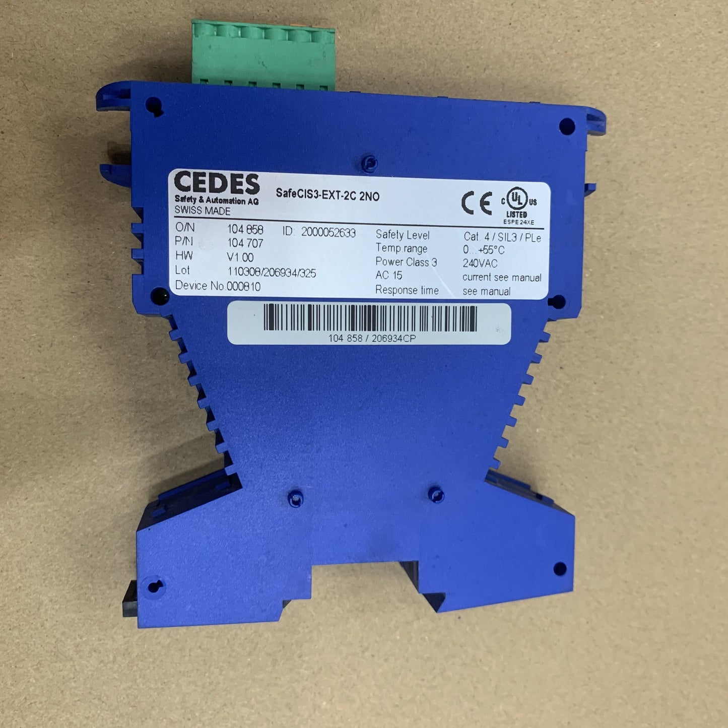 CEDES SafeCIS3-EXT-2C2NO Module