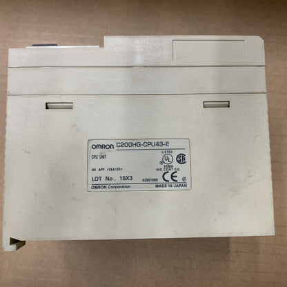 OMRON SYSMAC C200HG-CPU43-E PROGRAMMABLE CONTROLLER