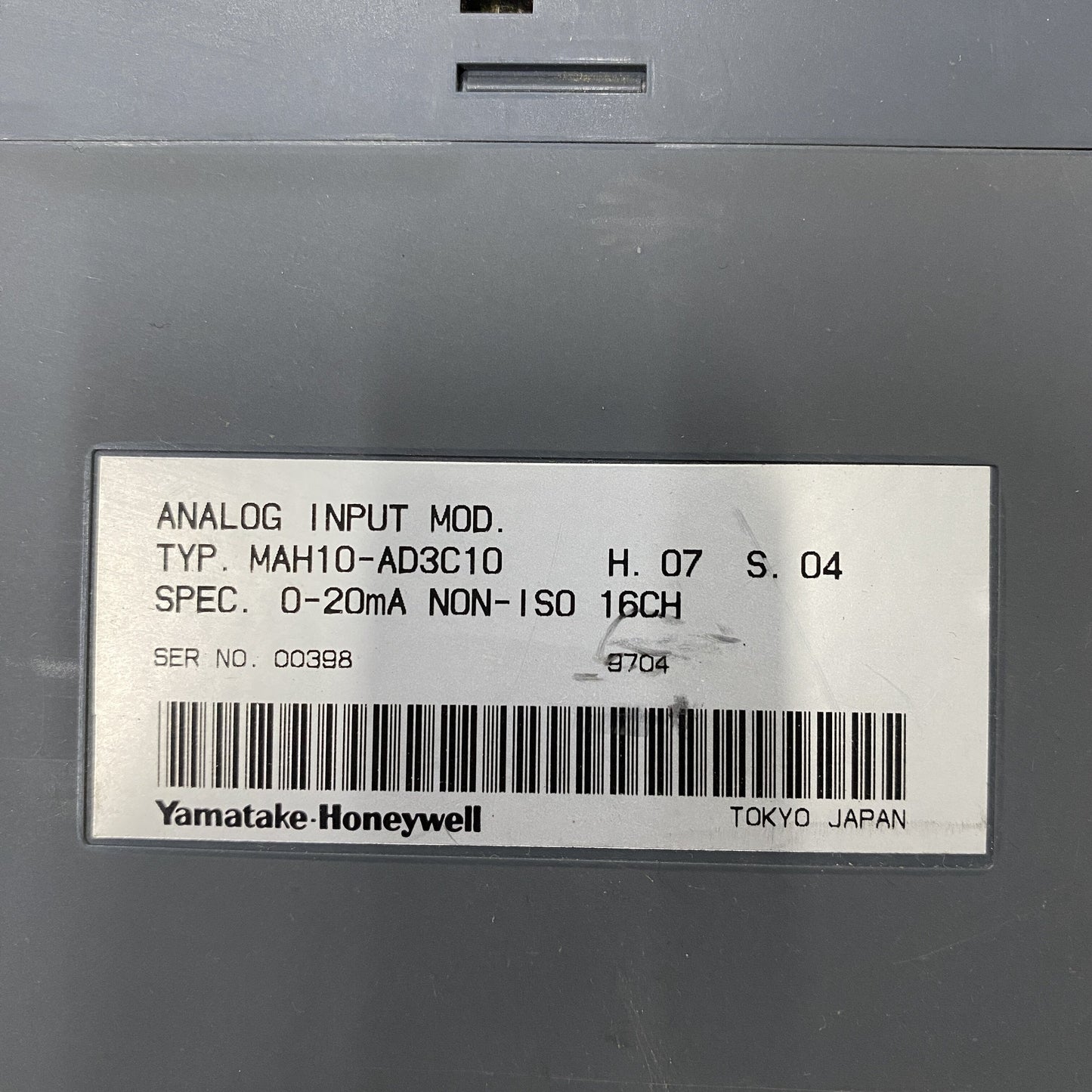 Yamatake Honeywell MAH10-AD3C10 Module