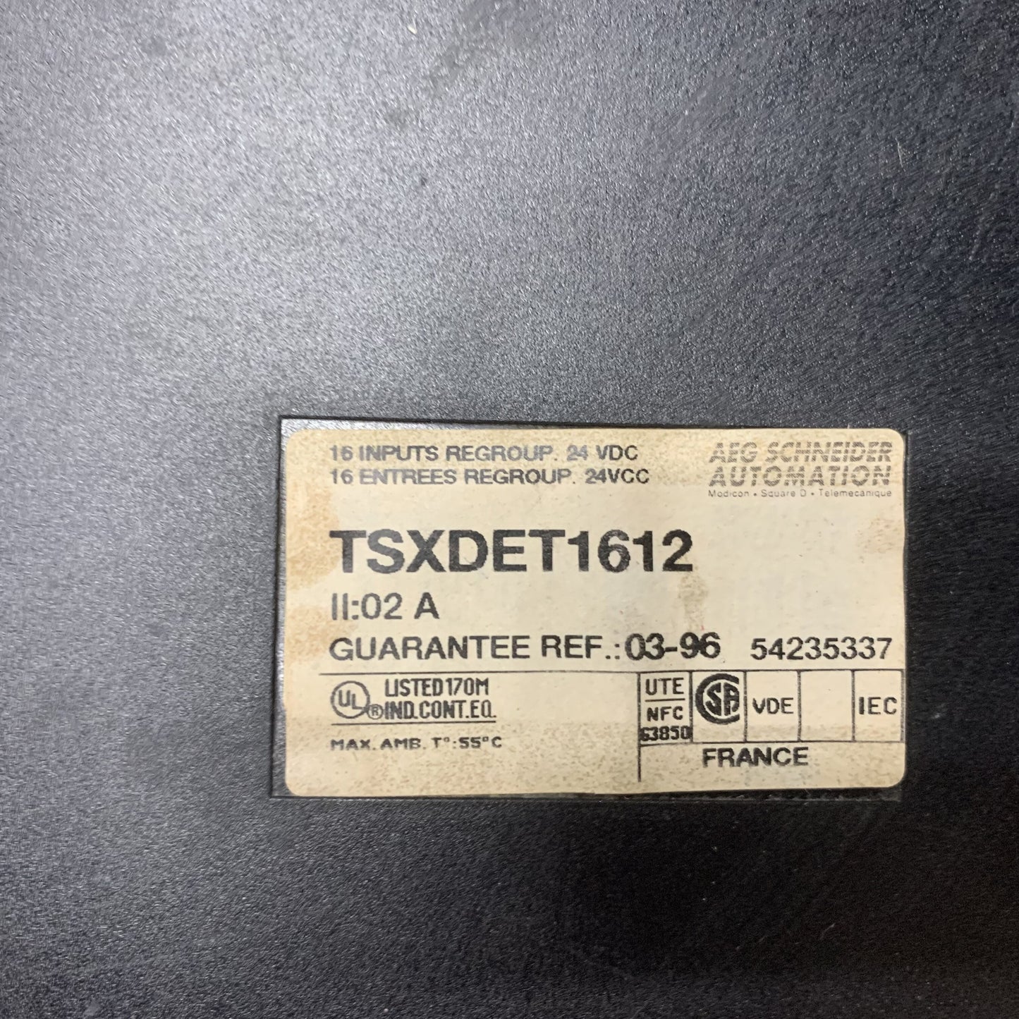 Schneider tsxdet1612 input module