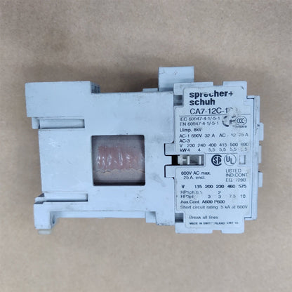 CA7-12C-10 SPRECHER + SCHUH CONTACTOR