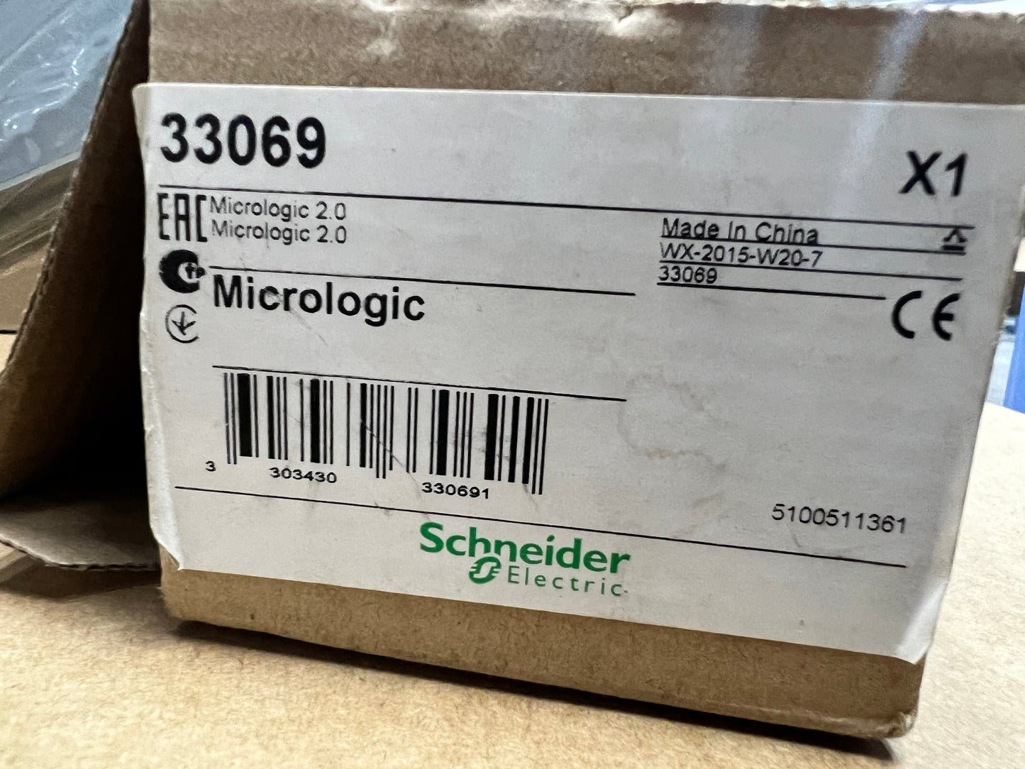 Schneider Electric 33069 Micrologic 2.0 Circuit Breaker Trip Unit