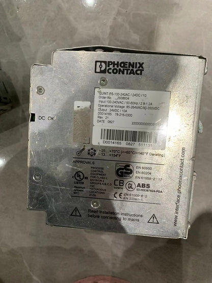 Phoenix QUINT-PS-100-240AC/24DC/10 2938604 Power Supply
