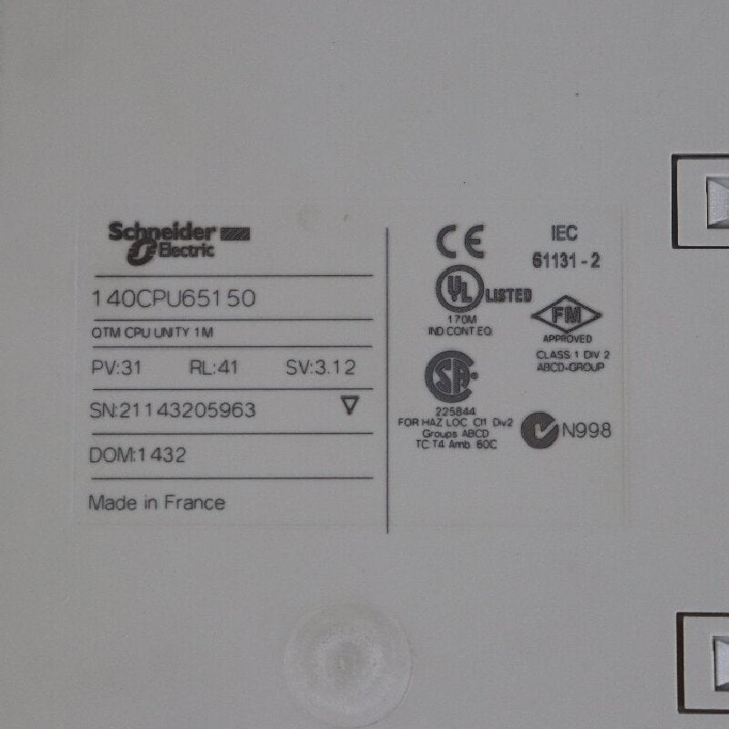 Schneider 140CPU65150 PLC CPU Module