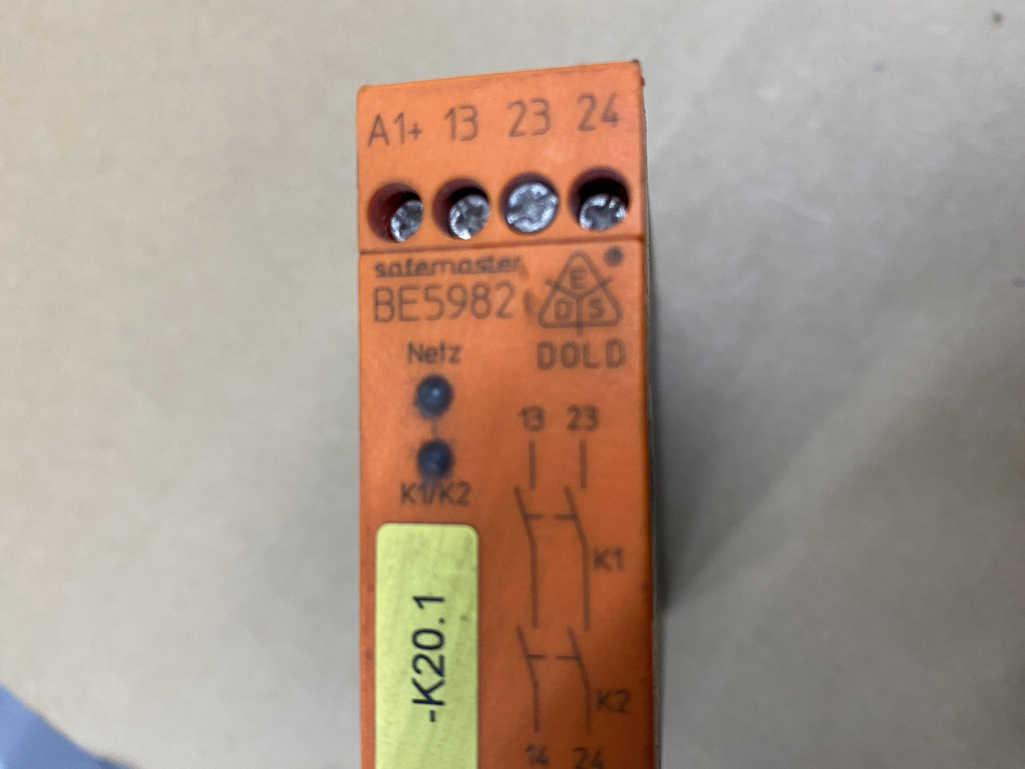 DOLD SAFEMASTER BE5982 EMERGENCY STOP RELAY
