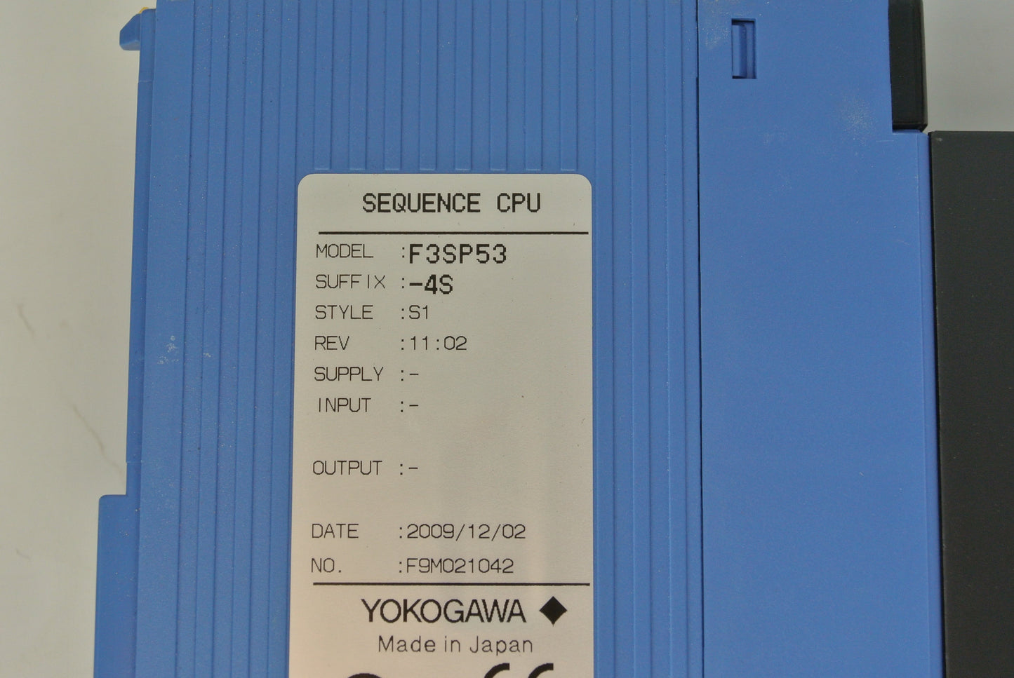 Yokogawa F3SP53-4S sequence CPU module