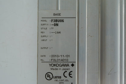 Yokogawa F3BU06-0N Base Module