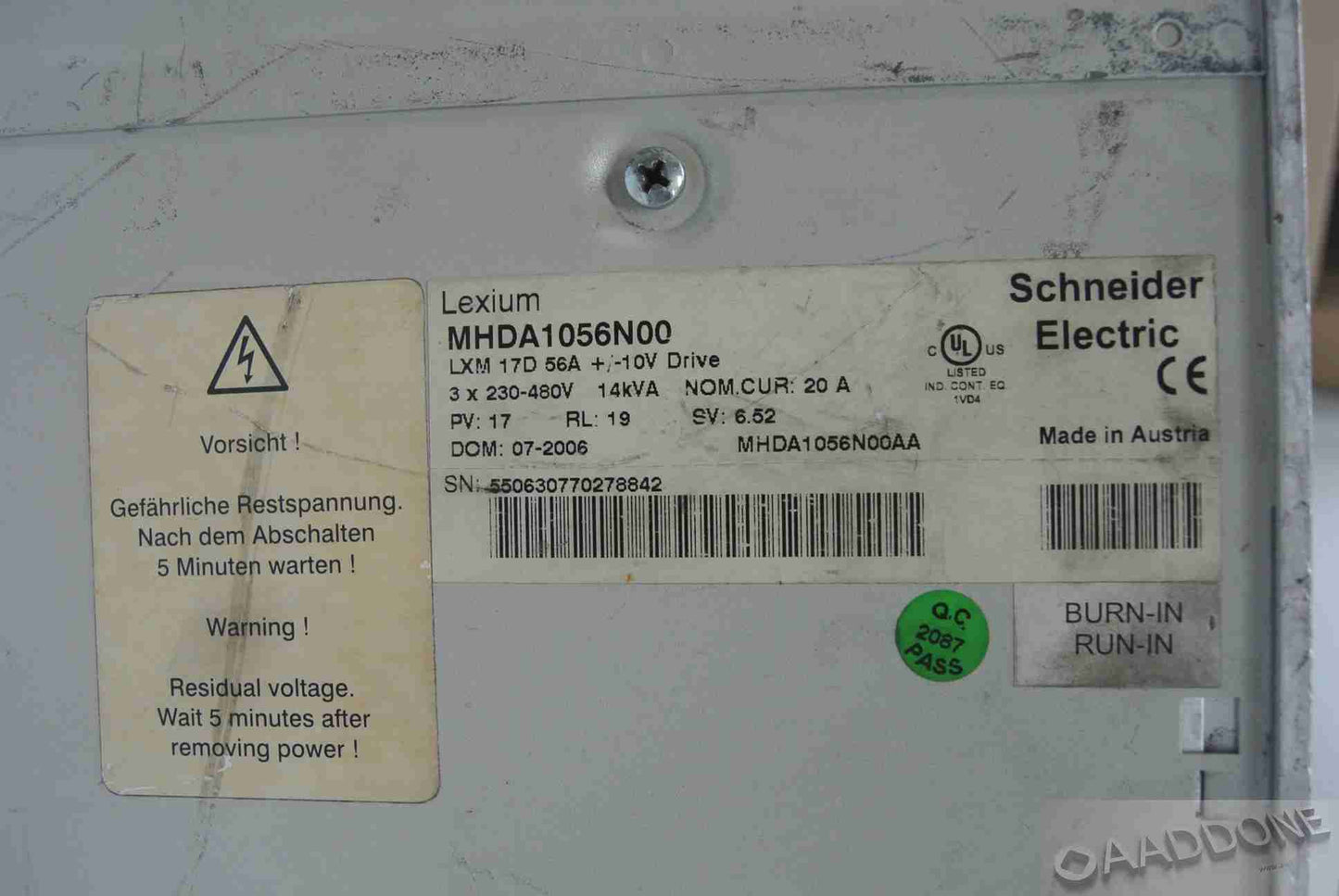 Schneider Lexium MHDA1056N00 Servo Drive Plc Module