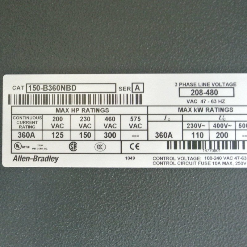 Allen Bradley 150-B360NBD Smart Motor Controller