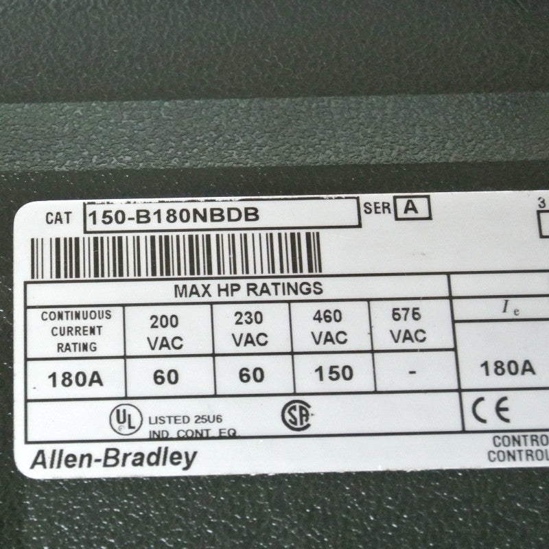 Allen Bradley 150-B180NBDB Smart Motor Controller