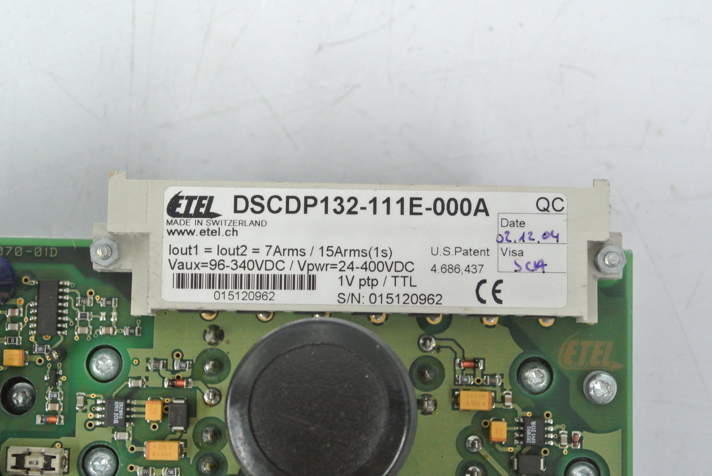 ETEL DSCDP132-111E-000A Board