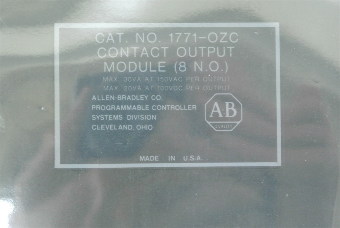 ALLEN BRADLEY 1771-OZC PLC MODULE