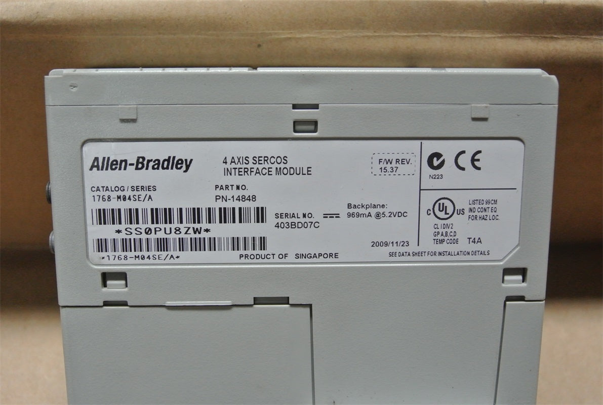 ALLEN BRADLEY 1768-M04SE SERIES A COMPACTLOGIX MOTION MODULE