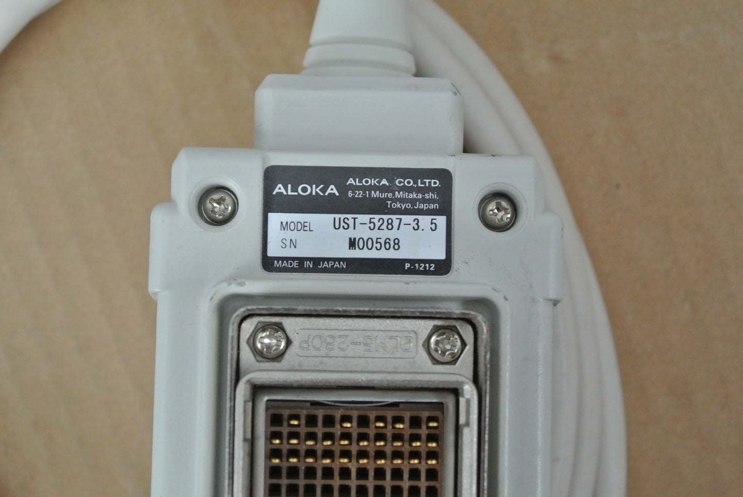 ALOKA UST-5287-3.5 Ultrasound Transducer Probe