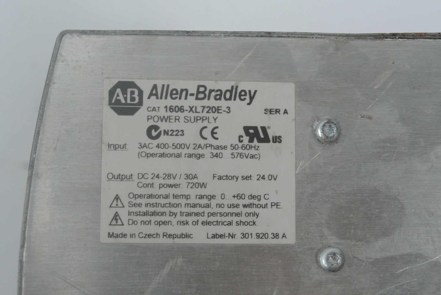 Allen-Bradley 1606-XL720E-3 Power Supply