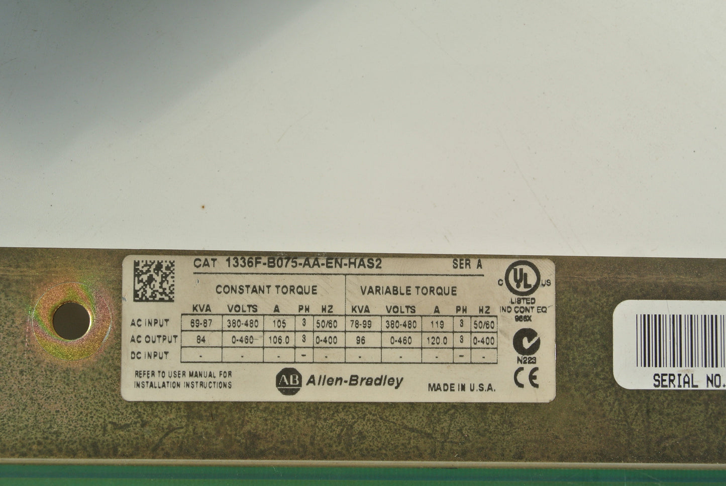 Allen Bradley 1336F-B075-AA-EN-HAS2 Board