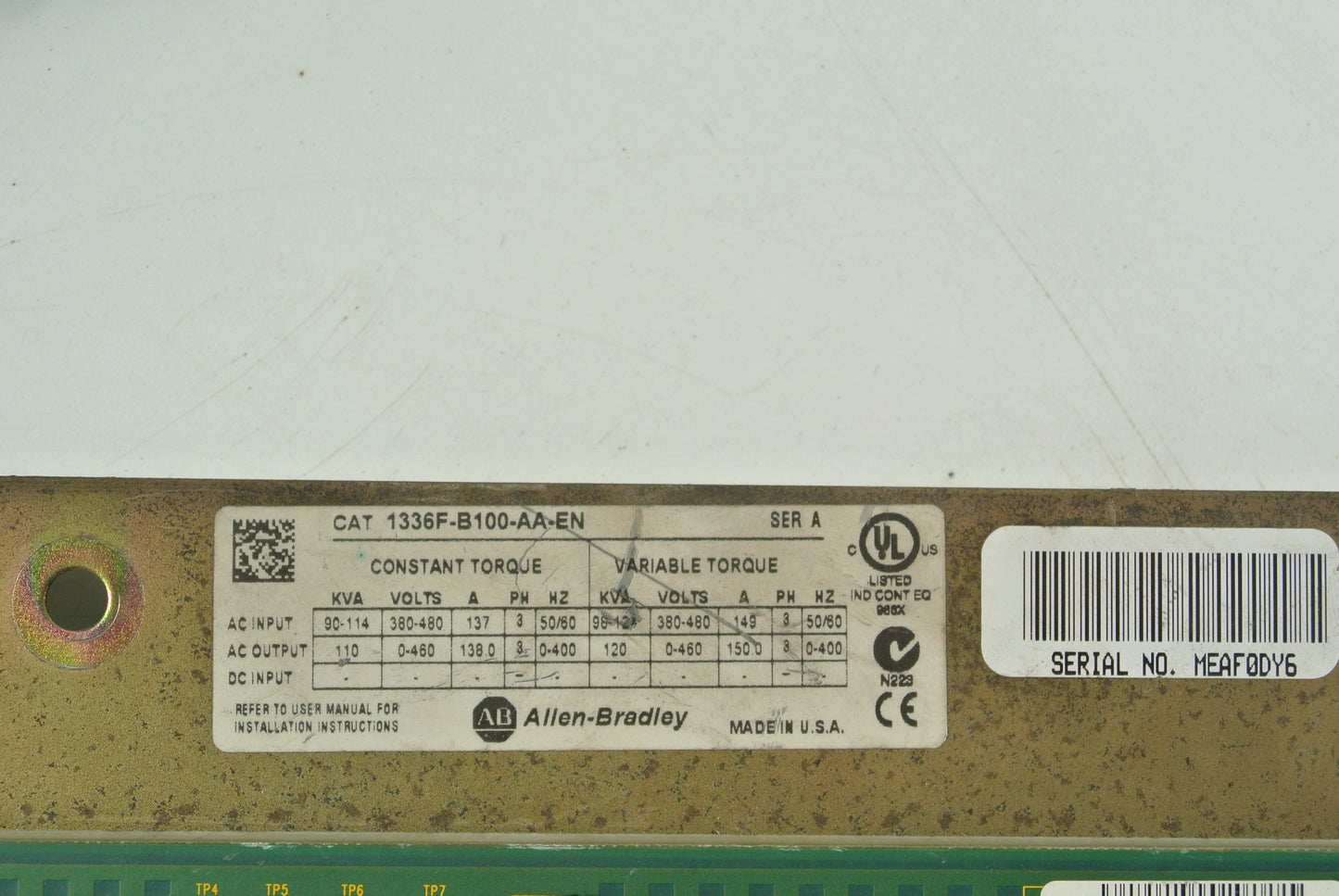 Allen Bradley 1336F-B100-AA-EN Board