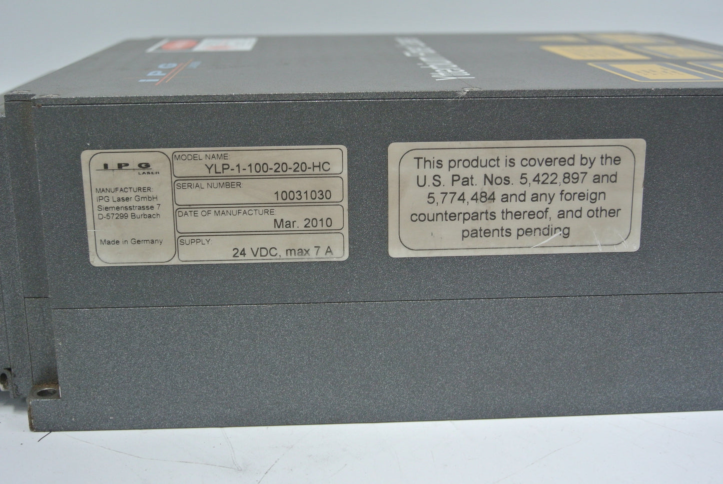 IPG YLP-1-100-20-20-HC Ytterbium Fiber Laser