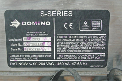 DOMINO CONTROLLER DEC 2003 Laser marking machine