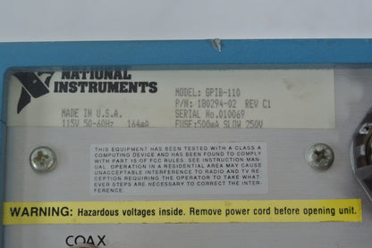 National Instruments GPIB-110 Controller