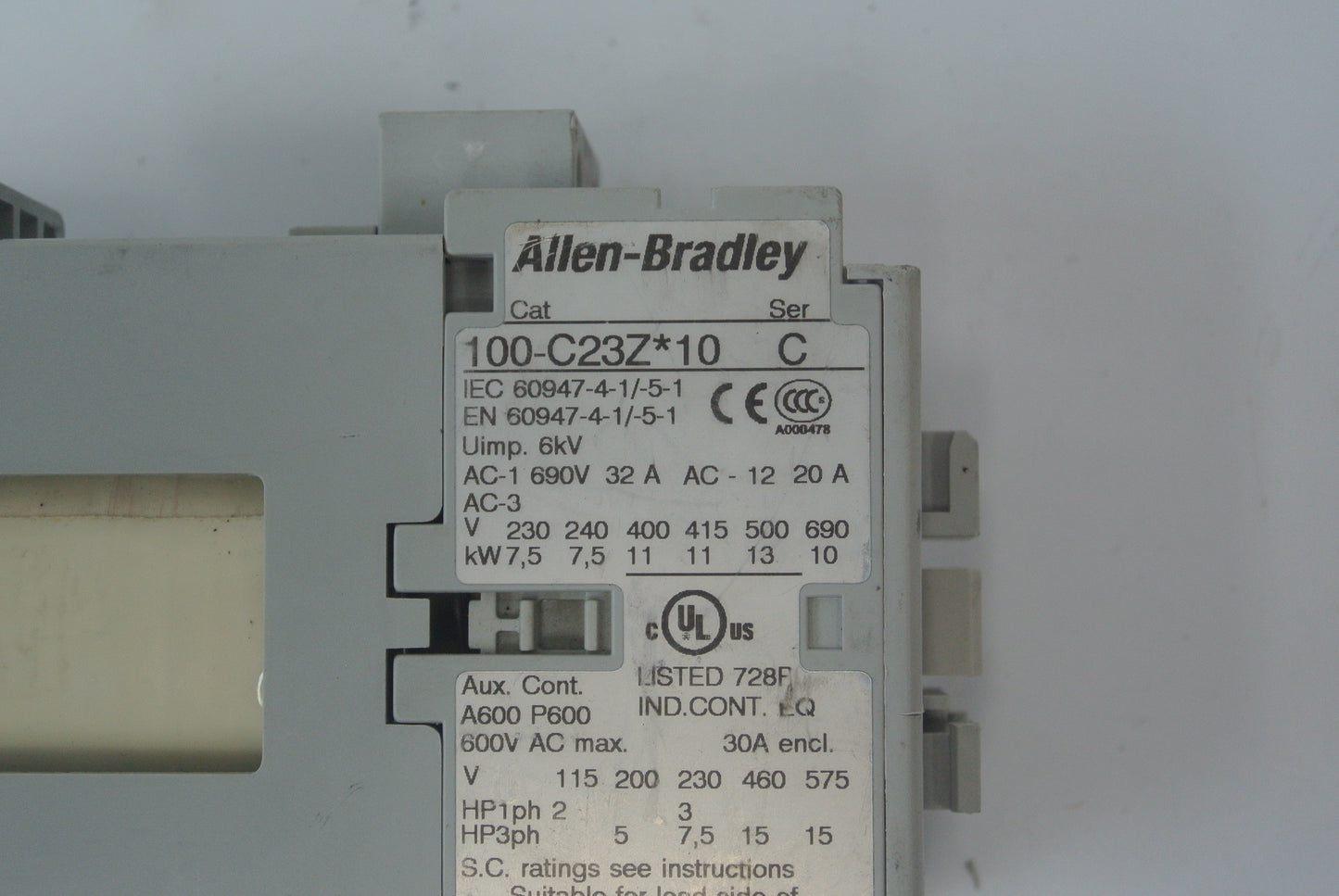 ALLEN BRADLEY 100-C23Z*10 Contactor