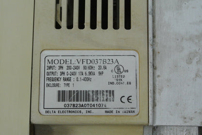 Delta VFD037B23A Inverter Drive