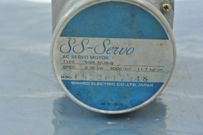 SHINKO SS-SEIVO SSM-3036-B AC SERVO MOTOR