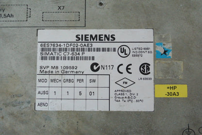 Siemens 6ES7634-1DF02-0AE3 Touch Screen - Pulingma Automation