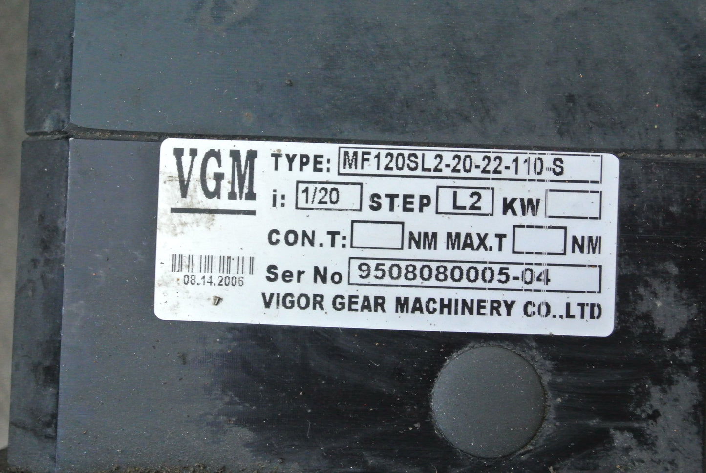 MDMA202P1G Panasonic Servo Motor with MF120SL2-20-22-110-S