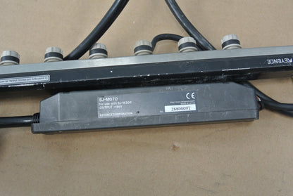 KEYENCE SJ-M300 Controller SJ-M070 Static Eliminator Ionizer Sensor