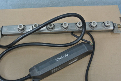 KEYENCE SJ-M300 Controller SJ-M070 Static Eliminator Ionizer Sensor