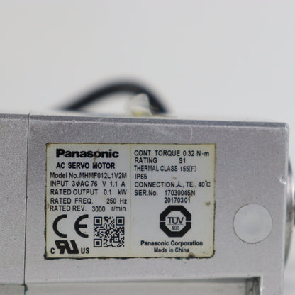 Panasonic MHMF012L1V2M Motor