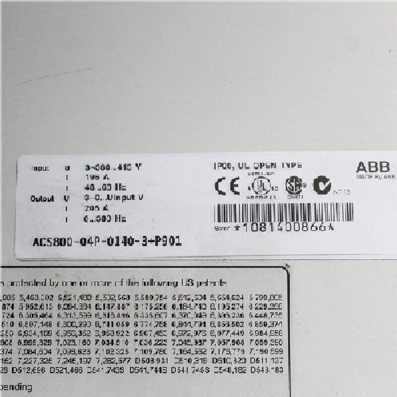 ABB ACS800-04P-0140-3+P901 Inverter