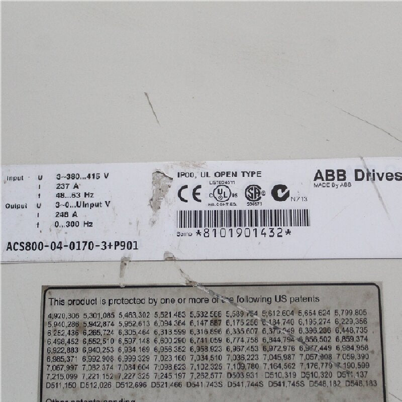 ABB ACS800-04-0170-3+P901 Inverter