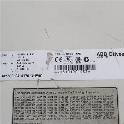 ABB ACS800-04-0170-3+P901 Inverter